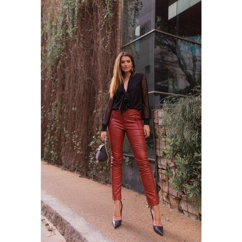 Croco Skinny Pants
