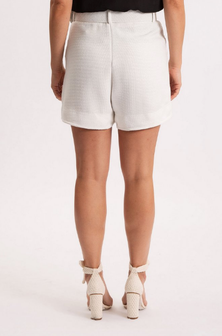 Tweed White Short