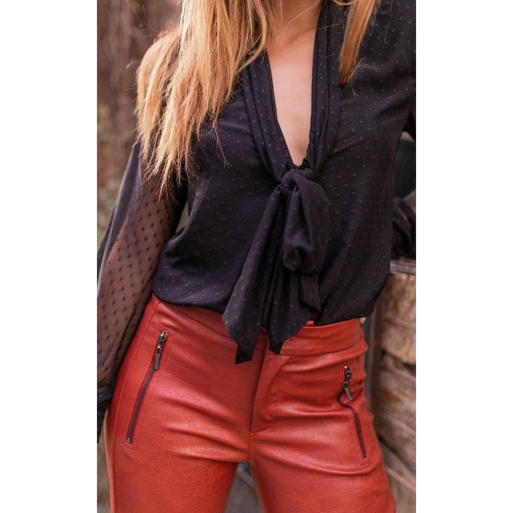 Croco Skinny Pants