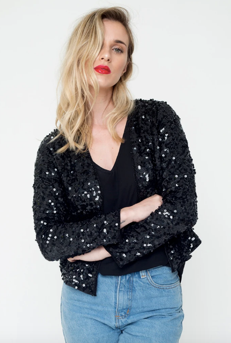 Luna Black Cardigan
