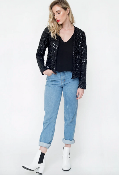 Luna Black Cardigan