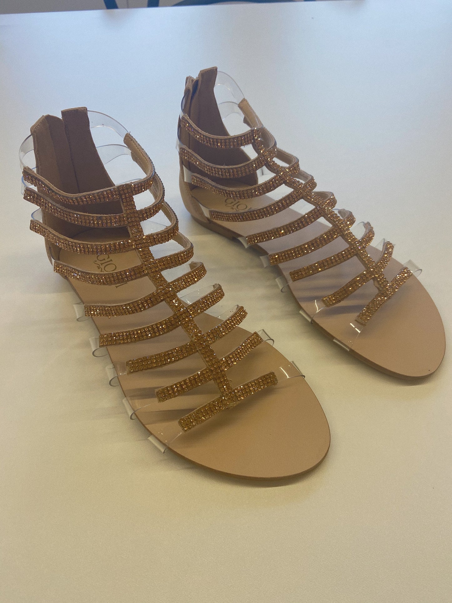 Flat Sandals Rose Gold