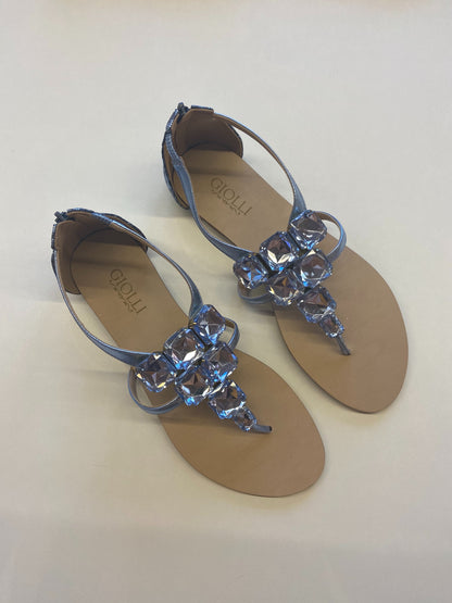 Flat Blue Sandals