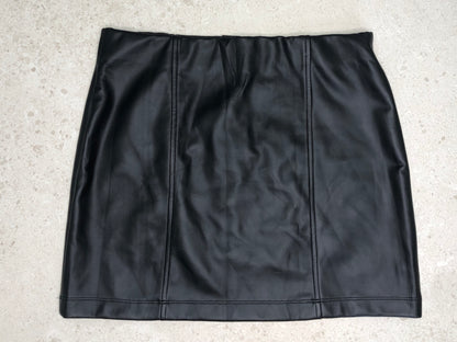 Leatherette Mini Skirt