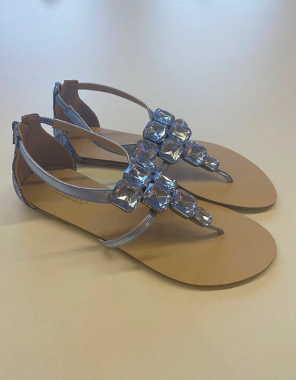 Flat Blue Sandals