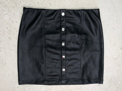 Leatherette Mini Skirt