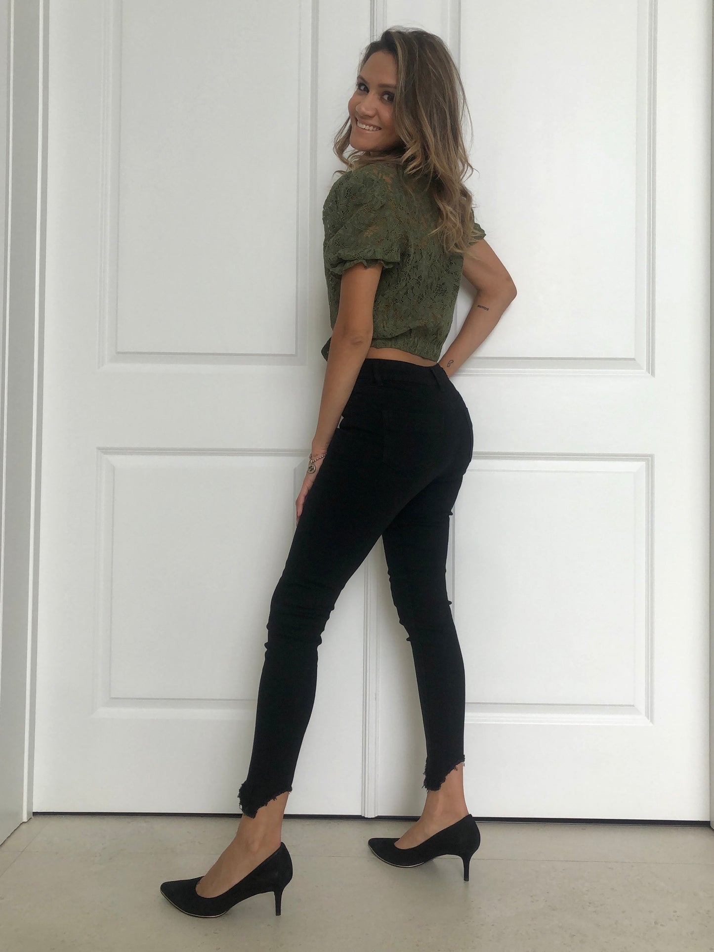 Black Denim Pants